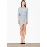 Dámské šedé šaty M475 Velikost: XL