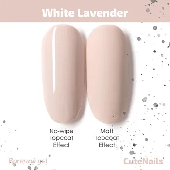 Lak na nehty CuteNails UV Gel True Color: White Lavender - 8 ml