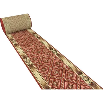 Koberec Makro Abra Běhoun Gold 371/22 červený 60-90-100 Šíře: 100 cm