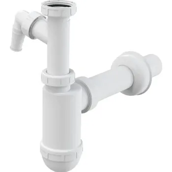 Sifon Alcaplast sifon umyvadlový, s odbočkou, 5/4, bez vpusti A43P