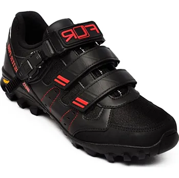 Pánské cyklistické tretry boty FLR BUSHMASTER PRO černo/červené (boty FLR BUSHMASTER PRO černo/červené)