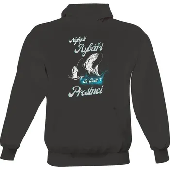 Pánská mikina Pánská mikina s kapucí s potiskem mikina rybář prosinec pánské