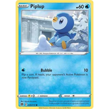 Karetní hra Piplup - 35/172 - Brilliant Stars Typ karty: Non-Holo