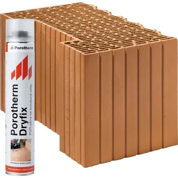 zdivo Cihla broušená koncová Porotherm 44 EKO+ Profi Dryfix K P8 440×250×249 mm