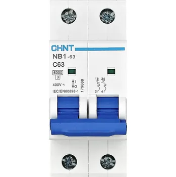 Chint 179657 NB1-63 2P C13 6kA DB elektrický jistič 2pólový 13 A 240 V, 415 V