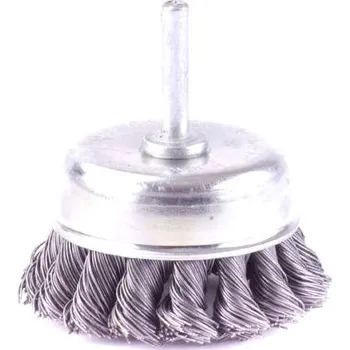 Drátěný kartáč Kartáč hrnkový/copy se stopkou 100mm