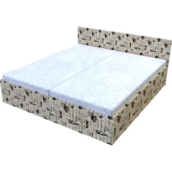 Postel Dvoupostel Eliška Londýn s vloženou matrací