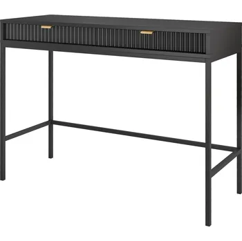 Toaletní stolek Stylová toaletka Nova - černá/zlatá