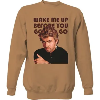 Pánská mikina Mikina bez kapuce Unisex s potiskem George Michael - Wake me up pánské