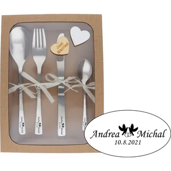 Příbor Doria Svatební příbor s gravírováním pro 1 osobu (PR13)