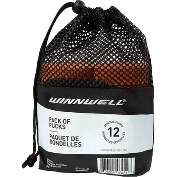 Zimní sport Hokejový puk Winnwell oranžový těžký (12ks), oranžová Winnwell
