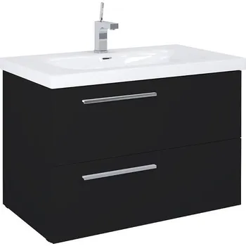 Koupelnový nábytek Skrinka Royal 90 2S černá mat