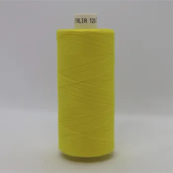 Nit Ariadna Polyesterová niť Talia 120 - 1000m žlutá 702