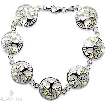 Náramek Stříbrný opálový náramek strom života