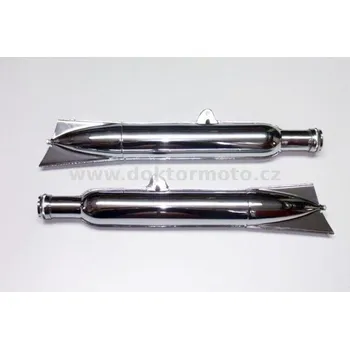 Výfuk pro motocykl Výfuky L+P - sada 2ks, Jawa Pérák