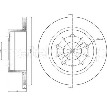 Brzdový kotouč Brzdový kotouč METELLI 23-0911C