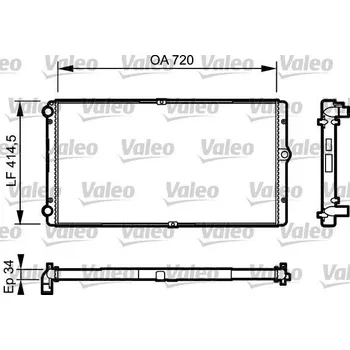Chladič motoru Chladič, chlazení motoru VALEO 732177