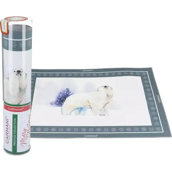 prostírání Carmani® Carmani - Vánoční prostírání lední medvěd - 29,5*40 cm