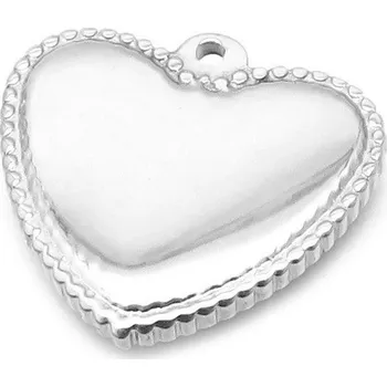 Materiál na výrobu šperku Šperky4U Ocelový přívěšek srdíčko - OK1436-ST