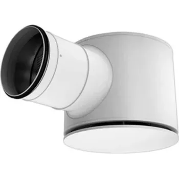 Lindab LCS 160 kruhový difuzor s boxem pro viditelnou instalaci RAL 9003