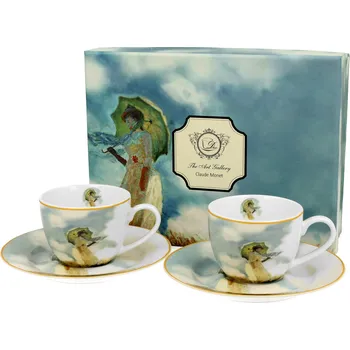 Sada hrnků 2+2 Claude Monet 110 ml (Sada hrnků s motivem Claude Monet)