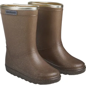 Chlapecká zimní obuv EN-FANT Termo holínky Coffee Bean glitter 24 EU
