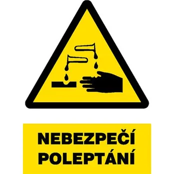 Značka Nebezpečí poleptání