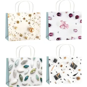 Dárková taška Anděl Taška vánoční dárková S 15 x 12 x 5,5 cm