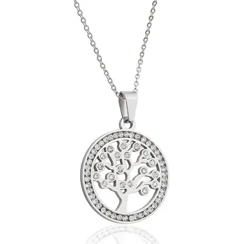 Náhrdelník Náhrdelník strom života se zirkony z chirurgické oceli S677110