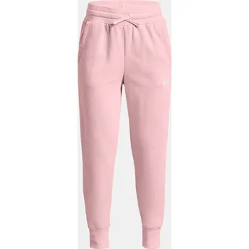 Dívčí kalhoty Dívčí kalhoty Under Armour Rival Fleece LU Joggers 1373133-647 Růžová YLG