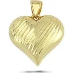 Lillian Vassago Zlatý přívěsek s gravírem Srdce LLV66-GP153Y