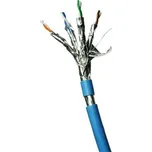 DATACOM F/FTP drát CAT6A LSOH,Eca 500m cívka, plášť modrý