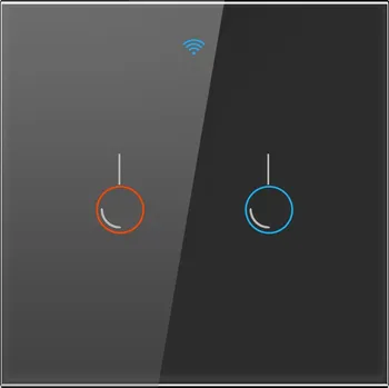 vypínač WiFi chytrý dvojvypínač černý