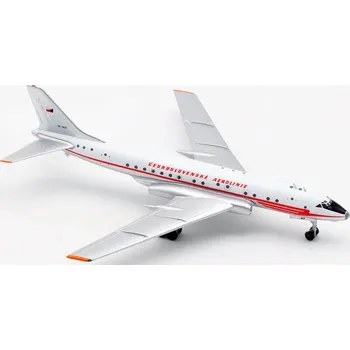 Plastikový model Inflight200 - Tupolev TU-104A, ČSA / Alitalia, Hybrid Movie Colors, Česká Republika, 1/400