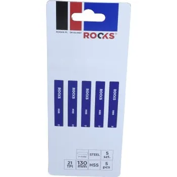 Nářadí pro automobil Rooks Ostří do přímočaré pily HSS, TYP T, 21 TPI x 130mm 5Ks OK-03.4507