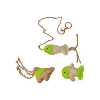 Hračka pro kočku Hračka kočka Rybka na šňůrce