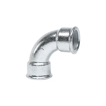 Fitinka GEBO Litinový oblouk krátký FF 90° pozink Velikost: 1/2”