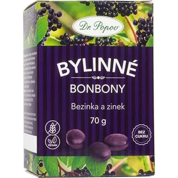 Bonbon Bonbony Bezinka a zinek, 70 g Dr. Popov