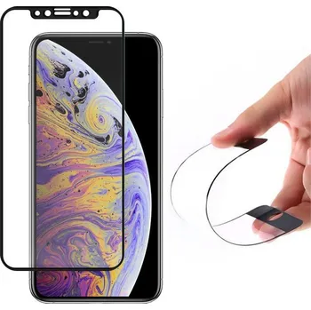 Pouzdro na mobilní telefon Beweare Celoplošné Ceramic Nano flexi sklo na iPhone 13 / 13 Pro - černé