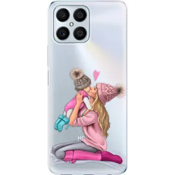 Pouzdro na mobilní telefon Odolné silikonové pouzdro iSaprio - Kissing Mom - Blond and Girl - Honor X8