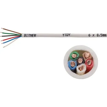 elektrický kabel ALARMOVÝ A INTERKOMOVÝ KABEL BITNER YTDY 6X0,5 - 100M