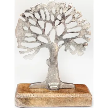 Strom života, dřevo a kov, 17 cm