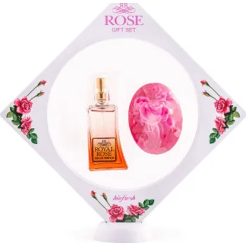 Kosmetická sada Dárkový set - Parfém a glycerinové mýdlo Royal Rose