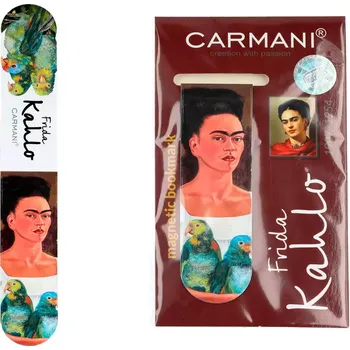 Zarážka na knihu Carmani® Carmani - Magnetická záložka do knihy Frida Kahlo, Papoušci - 3*10 cm