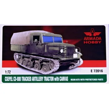 Plastikový model Armada Hobby 1/72 CS-800 Tracked Artillery Tractor w/ Canvas
