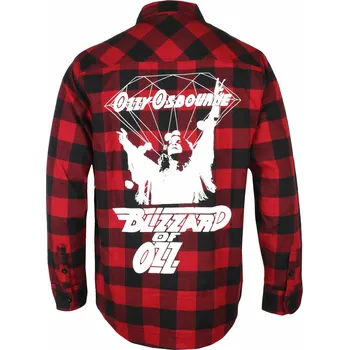 Pánská košile košile pánská DIAMOND x OZZY OSBOURNE - Dark Idol - Red - S