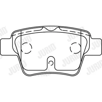Brzdová destička Sada brzdových destiček, kotoučová brzda JURID 573235J