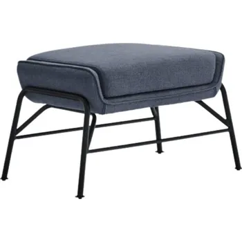 Taburet Petrolejově modrá látková podnožka Teulat Sadira 43 x 69 cm