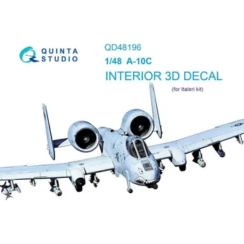 Plastikový model Quinta studio 1/48 A-10C 3D-Printed & col.Interior (ITAL)