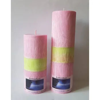 Svíčka Komunikace, Druh a) Válec - průměr 6,7cm, výška 22cm